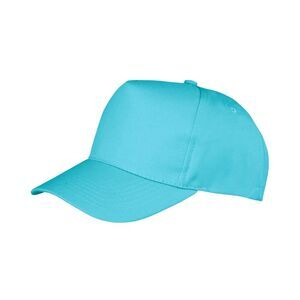 Result Unisex Core Boston 5 Panel Printers Baseball Cap (Pack of 2) / Aqua